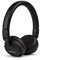 Veho Z-4 On-Ear Wired Headphones | Foldable Design | Leather Finish | Microphone | Remote Control - Black (VEP-009-Z4)