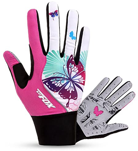 HASAGEI Radfahren Handschuhe Damen Touch Screen Sport Mountain Road Bike Fahrrad Handschuhe, Rosa, L