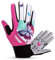 FREEMASTER, guanti da ciclismo, da donna, touch screen, per sport, mountain road bike, bicicletta, colore rosa, con dita, Full L