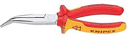Draper 34056 Knipex Angled Long Nose Pliers (200mm), Multi-Colour