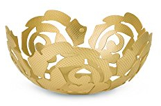 Alessi Fruit Holder, Brass, 21 x 21 x 9.5 cm