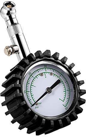 CZC AUTO Tyre Pressure Gauge 4 Bar 60 PSI Heavy Duty Car Tyre Pressure Checker of ANSI B40.1 Mechanical for the Truck RV Car Van