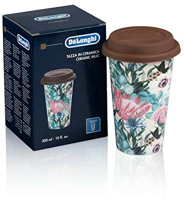 DeLonghi Coupe Multi Céramique Thermique Double Mur 300ml Couvercle Silicone