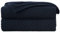 Longhui bedding Dark Navy Blue Knitted Throw Blanket for Couch, Soft, Cozy Machine Washable 100% Cotton Sofa Knit Blankets, Heavy 4.0lb Weight, 60 x 80 Inches, Dark Navy Blue Color.