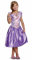 Disney Princesses - Déguisement Classique Raiponce Enfant - Licence Officielle - Taille M (7 à 8 Ans) - Rose - Broche inclue - Costume Réaliste - Broderie Dorée - Cosplay - Cadeau Enfants