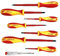 WEDO Jeu de Tournevis,Set de Tournevis 8PCS,Têtes Plates Cruciformes,antidérapante Poignée,Acier CRV,VDE 1000,certifiées GS
