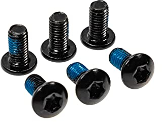 6 Stück Bremsscheiben Fahrrad Schrauben M5x10 TORX Schraubensicherung schwarz