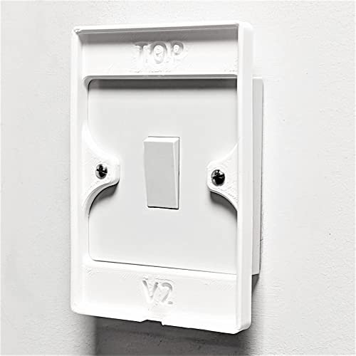 3D Cabin Product Compatible with The Philips Hue Dimmer V2 UK Light Switch Adapter Cover Plate Converter for Version 2 : 2 Pack