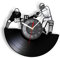 Vinyl Wanduhr, Sport Eishockey Muster Design Moderne Wanduhr, Home Decor Stille Wanduhr Geschenk (Ohne Licht)