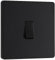 BG Electrical PCDMB13B Interrupteur mural intermédiaire simple sans vis avec bords arrondis Noir mat 20 A 16 AX