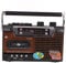 CD Radio Cassette Player, Retro Boombox Cassette Player AM FM Radio, Portable Vintage Tape Player Recorder with Headphone Jack, Memory Slot