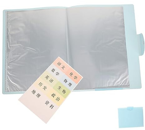 Operitacx File Folder Storage Bag Thick Portable Documents Organizer Bills Receipts Folder Paper Organizer