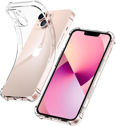 CAPTOR Cover iPhone 14 Plus Trasparente in TPU Morbido e Silicone Flessibile, Antiurto, Shockproof Paraurti, Assorbimento Urti Protezione Totale, Anti Ingiallimento Resistente per iPhone 14 Plus Cover