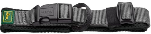 HUNTER Halsband Maldon, Farbe: schwarz, atmungsaktives Mesh, Robustes Nylon, lautlos & allergikerfreundlich, Zugentlastung, integriertes Adresslabel, besonders leicht, Größe: S