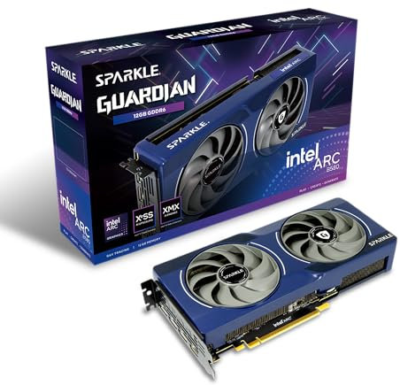WEELIAO Sparkle Intel Arc B580 Guardian Graphics Card, 12GB GDDR6, Torn Cooling 2.0, Axial Breathlight, Metal Backplate, SB580G-12G