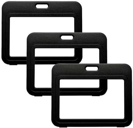 Porte Badge Rigide, 3 Protege Badge Porte Carte Plastique Support Pour Carte D'identité Carte De Crédit Carte Bancaire Carte De Transport Étui De Protection Porte Badge Plastique