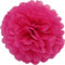 Creativery 10 Papier Pompons 25cm Set (Fuchsia/pink 187) // Pompoms Bommel Kugel Seidenpapier Pom Pom Deko Hängedeko Raumdeko Blumen