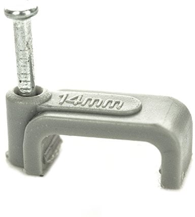 BG Electrical Lot de 50 serre-câbles doubles et de terre Gris 6 mm