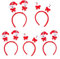 FRCOLOR 5 Stück Weihnachts Haarreifen Weihnachten Stirnbänder Entzückende Nette Santa Schneemann Haarreifen Xmas Party Kopfschmuck