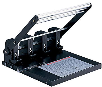 Hanchen 931D - Perforadora manual de 4 agujeros (capacidad para 140 hojas)