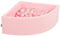 KiddyMoon Piscine À Balles pour Bébé Quart Angulaire 90X30cm/300 Balles 7Cm Fosses À Boules Jouet Enfant, Rose: Rose Poudré/Perle/Transparent