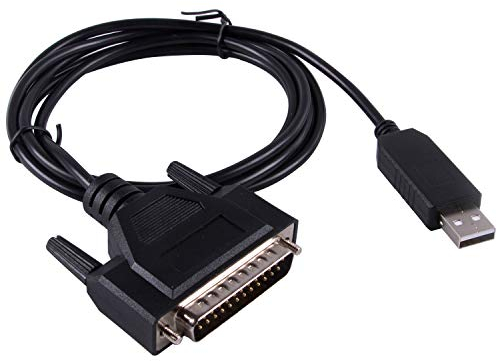 FTDI USB RS232 auf DB25 Kabel für Fanuc CNC-Steuerung, Datenübertragung, serielles Kabel, kompatibel C-232R US-232R (180 cm)