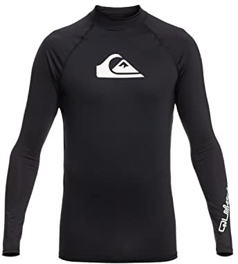 Quiksilver - All Time Rashguard Surf Tee per Uomo - Anthracite - S