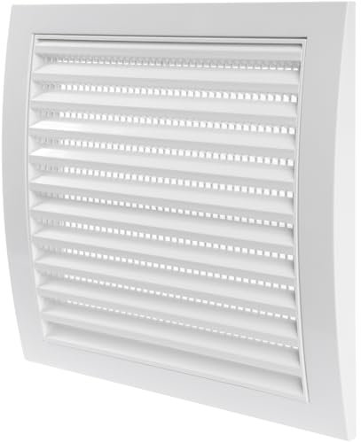 Lufthaube Entlüftungsgitter 19,1 x 19,1 cm mit integriertem Schädlingsschutz, stabile Lüftungsschlitzabdeckung, HVAC Lüftungsschlitzabdeckung, Kappe