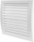 Repa Market White Ventilation Grill - Louvered Air Vent Covers for Walls, Ceiling Outside and Inside - 190 x 190 mm / 7.48 x 7.48 Inch - Bathroom and Shed Ventilation Cover with Mesh Screen