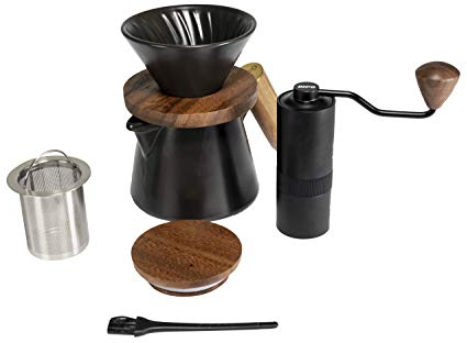 Gevi CD600-01A Grinder and Coffee Filter Set, Steel
