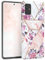 EAZY CASE Handyhülle Silikon mit Kameraschutz kompatibel mit Samsung Galaxy A51, im Blumen Design, Rosen Motiv Hülle, Ultra dünn, Slimcover, Silikonhülle, Backcover, Rosé-Gold
