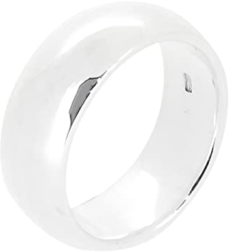 Treasure Bay - 0,925 Sterling-Silber 925 Herren Ring, Verlobungsring Silber (7MM, 18)
