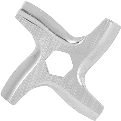 Pièces de Rechange de Lame de Hachoir à Viande Plaque de Coupe de Broyage des Aliments en Forme de Croix A-15 Trou Hexagonal Accessoire de Hachoir à Viande électrique