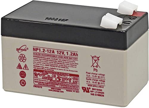 EnerSys Hawker Genesis NP1.2-12 Batteria al Piombo 12 V 1.2 Ah Piombo-AGM (L x A x P) 97 x 56 x 48 mm Spina piatta 6,35