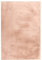 Qiyano Teppich Wanga Hochflor - Fellimitat, flauschig, weich, Soft, kuschelig, einfarbig, Pastell - Wohnzimmer, Schlafzimmer, Kinderzimmer, Büro - Farbe: Apricot, Größe: 80 x 150 cm
