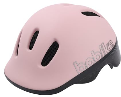 BOBIKE 8740200057 - Fahrradhelm GO für Babys verstellbar Größe XXS (44–48 cm) bietet zusätzlichen Schutz Sich perfekt mit den GO-Fahrradkindersitzin Farbe Rosa Cotton Candy