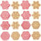 8 Stück Weihnachten Ausstecher, Schneeflocke Keksausstecher Backset zum, 3D Fondant Ausstechformen, Keksausstecher Plastik für Kinder, Snowflake Cookie Cutter für Backen Weihnachtsfeier