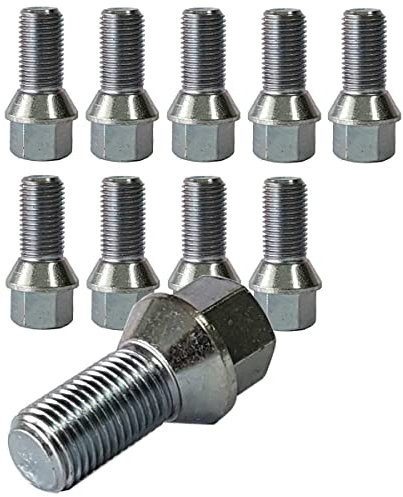 10 Boulons de roue M14x1,5 25mm conique 60° 10-KE141525