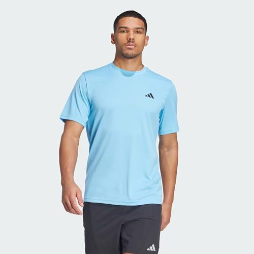 adidas Herren Train Essentials Training Tee, semi Blue Burst/Black, XL