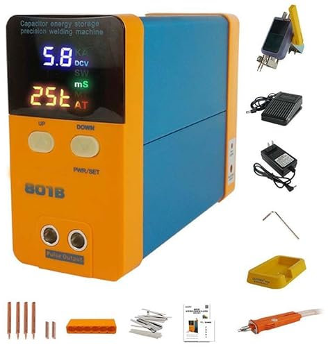 SACLMD 801B battery spot welder,high power automatic LED pulse spot welder,induction automatic spot welder,11.6kw high power pulse spot welder,Blue