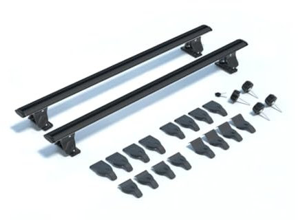 Susy Shop Barre Per Auto Da Tetto, Portapacchi Universali Per Auto Omologate Ed Adatte Per Auto Con Tettuccio Liscio Senza Rail, Largo 130/140 Cm (LS5502 (130 CM))