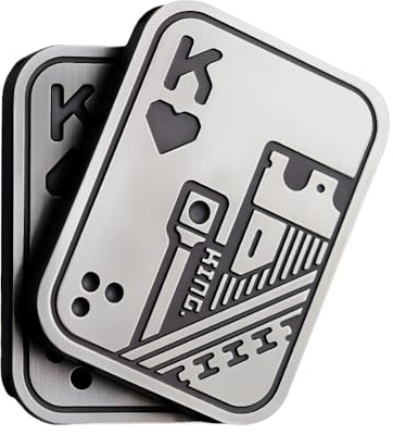 OBEST Fidget Slider Toys Erwachsene, EDC Metall Fidget Slider Poker, Fidget Toys, Spielzeug für die Fingerspitzen für Erwachsene, Slider Spielzeug Stress Relief, Bürospielzeug Fingerspitzenschieber