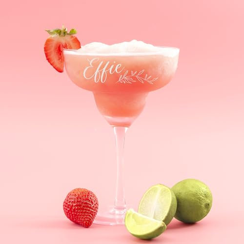 So Bespoke Personalised Cocktail Glass Engraved Margarita Glass Gift Custom Glassware Personalized Drinkware Birthday Gift for Him or Her (Style 3)