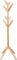 Porte Manteau Porte-Manteau en Bois Chapeau Et Manteau sur Pied Sol en Bois Massif Support De Finition De Chambre Simple pour Entrée De Hall d'accueil Porte Manteau sur Pied (Color : Wood Color, Siz