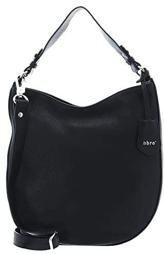 ABRO Damen Beutel AY Stofftasche, Black/Nickel