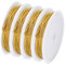 SUNNYCLUE 10M Alambres de Cobre Chapados En Oro Real de 14 quilates Alambre de Cobre para Joyería de Calibre 1 de 18 mm Alambre de Metal Artesanal Alambres de Cuentas de Cobre Alambre de Hilo de Cuent