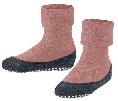 FALKE Unisex Kinder Stoppersocken Cosyshoe Minis K Hp Wolle rutschhemmende Noppen 1 Paar, Rosa Wild Rose 8803, 27/28 EU