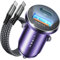 LISEN Cargador Coche Carga Rápida 69W +60W C-C Cable, Cargador Coche USB C Movil Mechero Coche con Toma USB 12V Accesorios para Samsung Galaxy S25 S24 S23 iPhone 16 15 Pro MAX Xiaomi Redmi iPad Air
