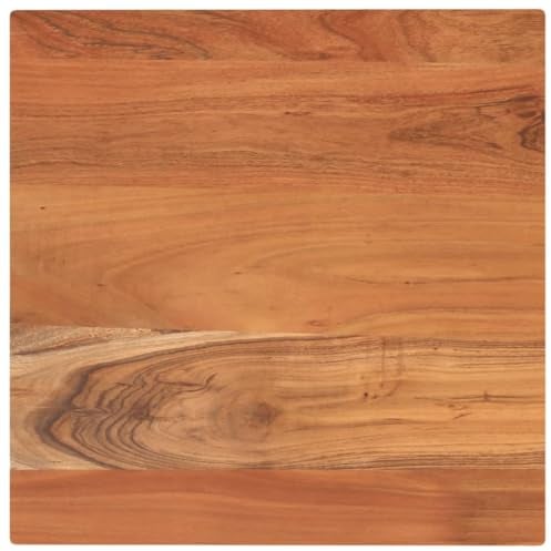 vidaXL Tischplatte, Holzplatte Quadratisch, Massivholzplatte für Bartisch Beistelltisch Esstisch, Ersatztischplatte, 60x60x2,5cm Akazienholz