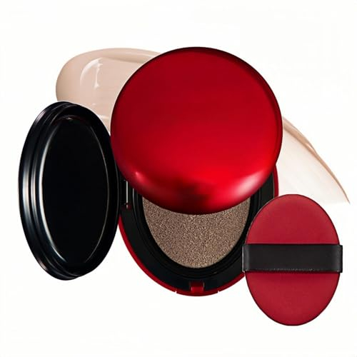 Red Cushion Foundation, Skin Cushion Foundation, No.1 Choice for skin, Long-Lasting, Lightweight, Buildable Coverage, Semi-Matte Finish, for All Skin Types (23N)